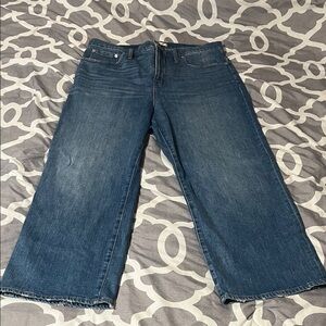 Madewell slim wide-leg crop Jean size 33